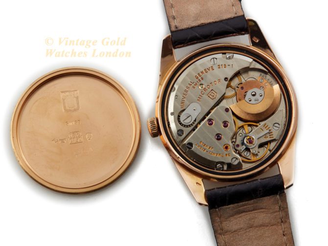 Universal Geneve Cal.215-1 18ct Pink Gold 1961 (38)