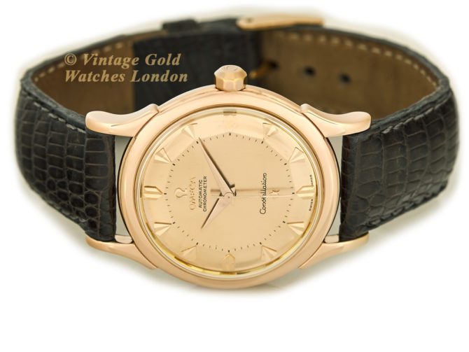 Omega Constellation Pie-Pan Deluxe Cal.505 18ct Pink Gold 1956 (28)