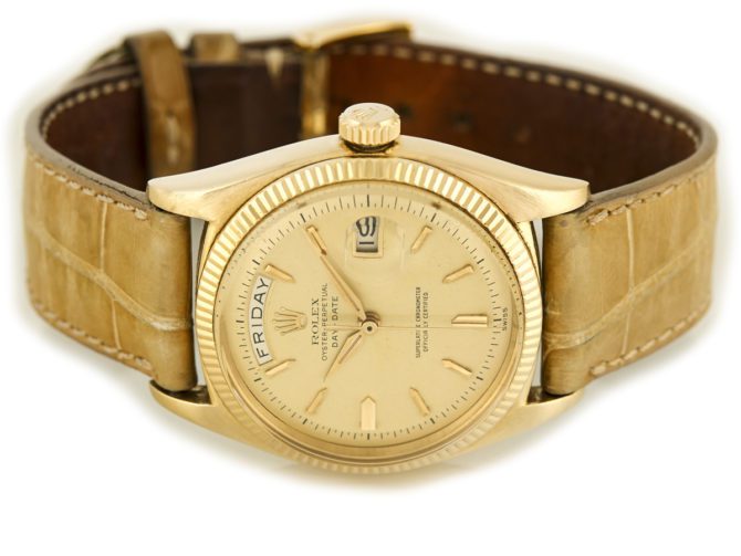 Rolex Day-Date Model Ref.6611 18ct 1956 1st Edition (6)