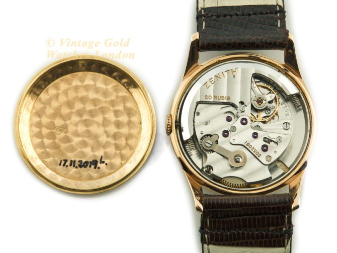 Zenith Bumper Automatic Cal.133.8 18ct Pink Gold c1960 (38)