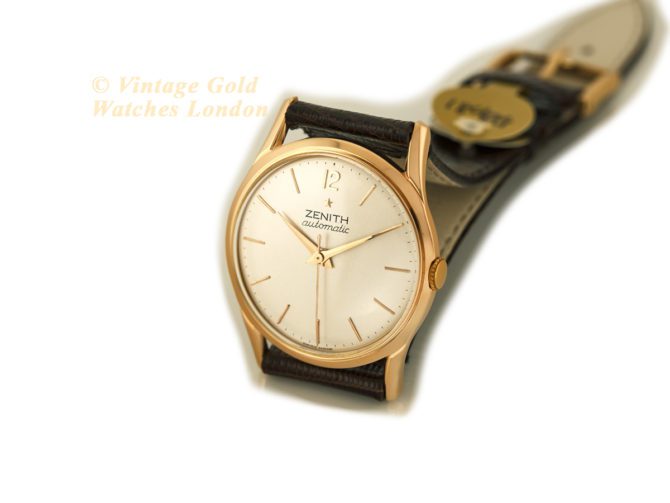 Zenith Bumper Automatic Cal.133.8 18ct Pink Gold c1960 (26)