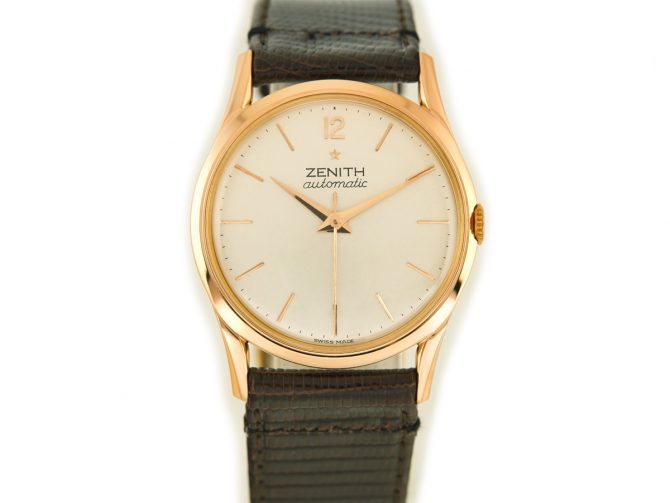 Zenith Bumper Automatic Cal.133.8 18ct Pink Gold c1960 (9)