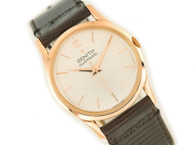 Zenith Bumper Automatic Cal.133.8 18ct Pink Gold c1960 (10)