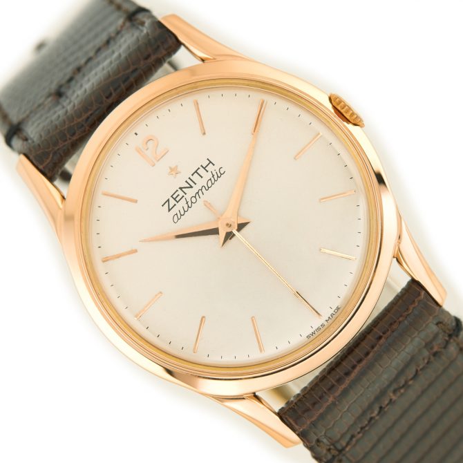 Zenith Bumper Automatic Cal.133.8 18ct Pink Gold c1960 (11)