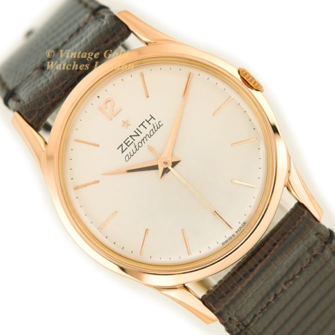 Zenith Bumper Automatic Cal.133.8 18ct Pink Gold c1960 (44)
