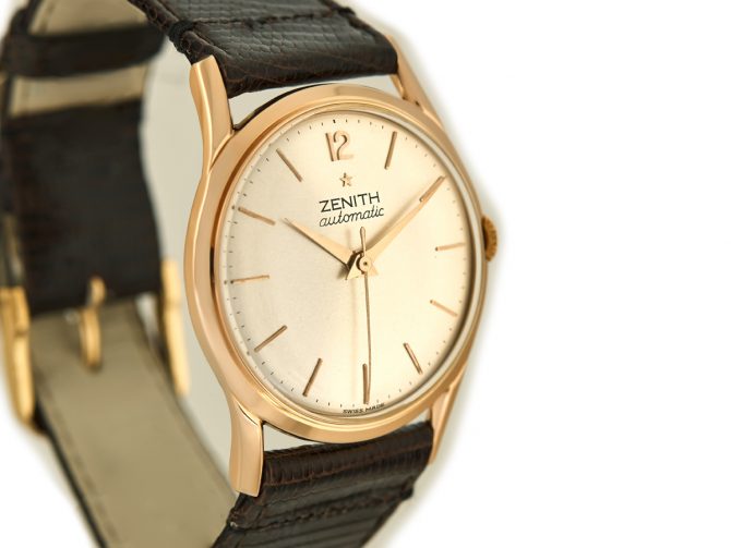 Zenith Bumper Automatic Cal.133.8 18ct Pink Gold c1960 (12)