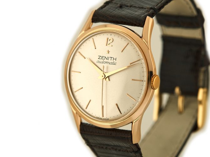 Zenith Bumper Automatic Cal.133.8 18ct Pink Gold c1960 (13)