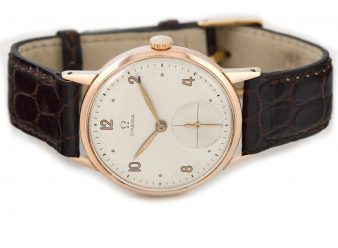 OM1295 Omega Sub Dial 1946 18ct Pink Gold_1 1200×900