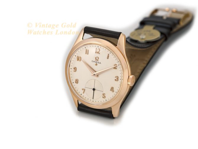Omega Cal.265 18ct Pink Gold 1949 36mm (26)