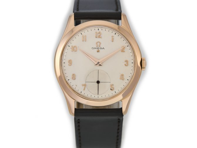 Omega Cal.265 18ct Pink Gold 1949 36mm (12)