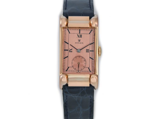 Rolex Cal.360 18ct Pink Gold c1930 (4)