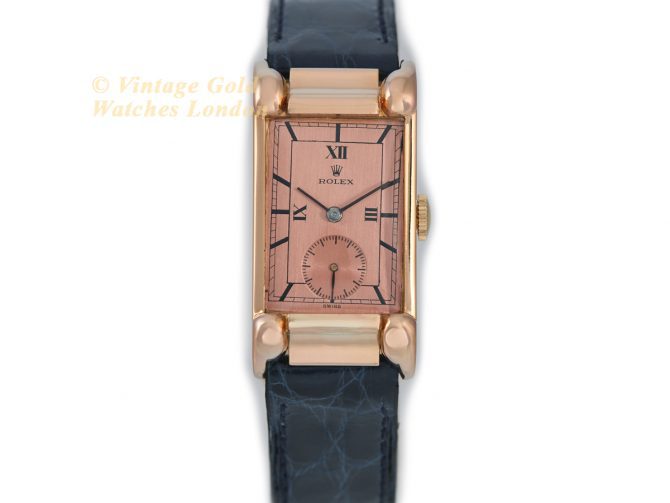 Rolex Cal.360 18ct Pink Gold c1930 (22)