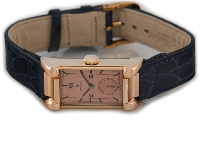 Rolex Cal.360 18ct Pink Gold c1930 (12)