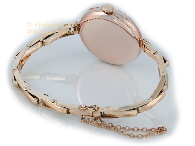 Ladies Rolex Cal.10½ Hunter 9ct Pink Gold 1928 (21)