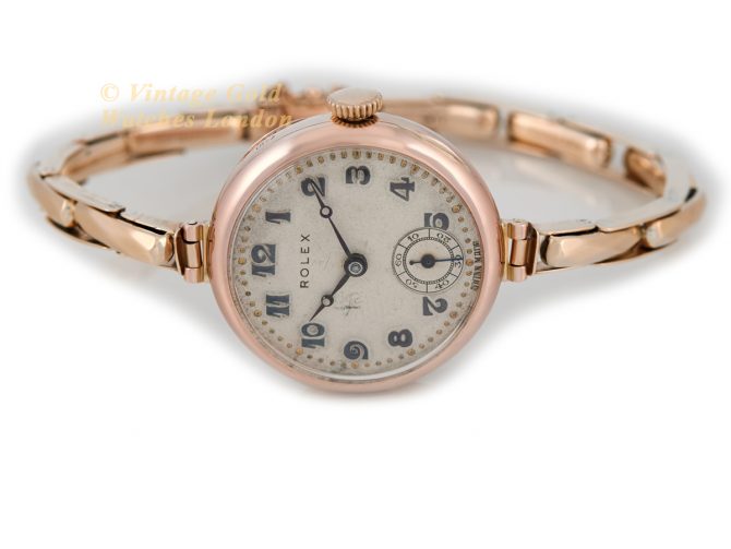 Ladies Rolex Cal.10½ Hunter 9ct Pink Gold 1928 (13)