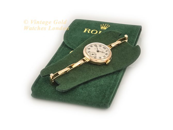 Ladies Rolex Cal.10½ Hunter 9ct Pink Gold 1928 (24)