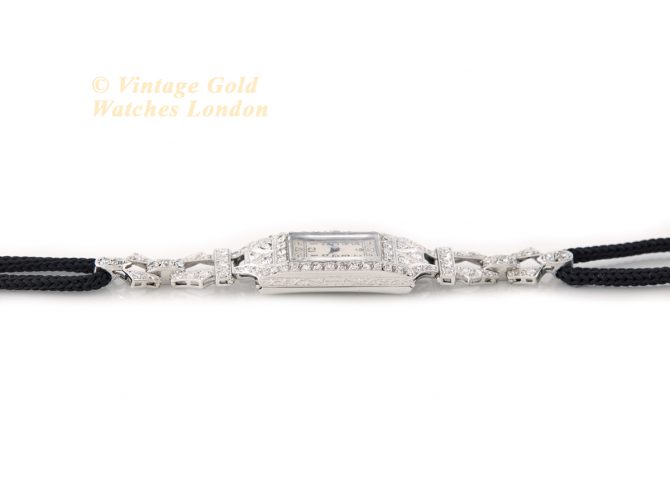 Ladies Chaumet et Cie Platinum & Diamonds Cocktail Watch Cal.557 c1920 (10)