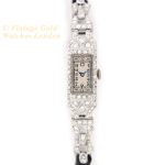 Ladies Chaumet et Cie Platinum & Diamonds Cocktail Watch Cal.557 c1920 mobile navigation (4)