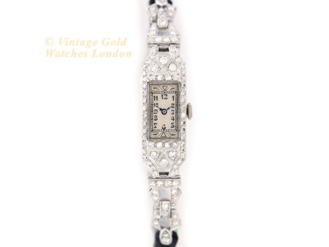 Ladies Chaumet et Cie Platinum & Diamonds Cocktail Watch Cal.557 c1920 (4)