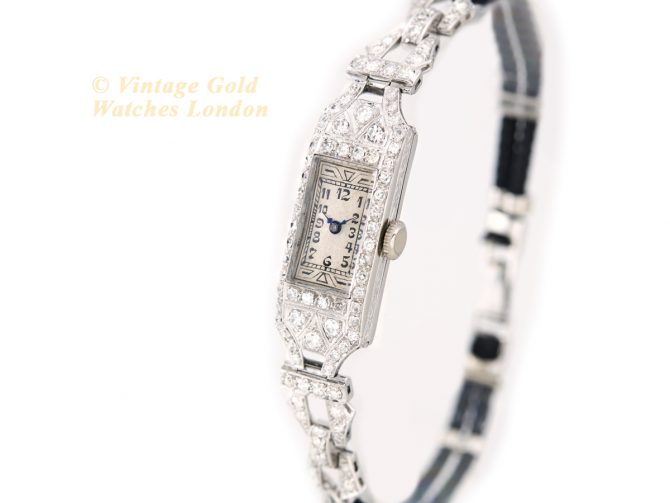 Ladies Chaumet et Cie Platinum & Diamonds Cocktail Watch Cal.557 c1920 (5)