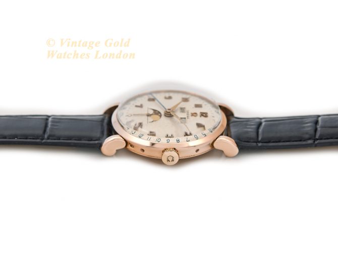 Omega Cosmic Triple Date Moonphase Cal.27 DL PC 18ct Pink Gold 1946 (9)