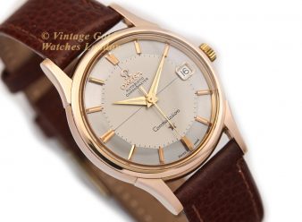 Omega Constellation Pie-Pan Model Ref.14393/4 18ct Pink Gold 1961 - hover