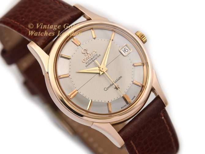 Omega Constellation Pie-Pan Model Ref.14393/4 18ct Pink Gold 1961 (2)