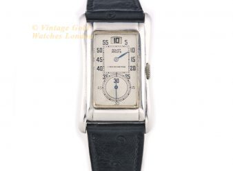 Rolex Prince Jump Hour Chronometer 925 Sterling Silver 1930