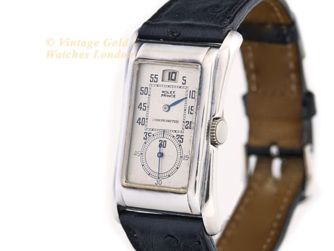 Rolex Prince Jump Hour Chronometer 925 Sterling Silver 1930 (5)