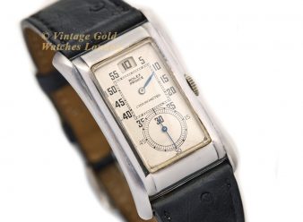 Rolex Prince Jump Hour Chronometer 925 Sterling Silver 1930 - hover