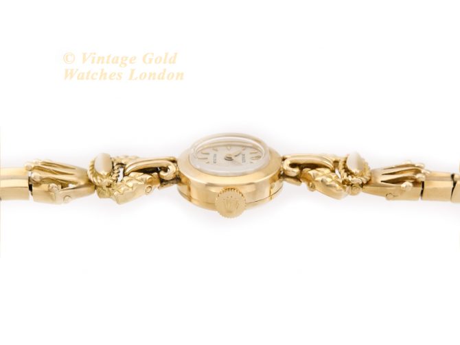 Ladies Rolex Precision Cal.250 18ct c1961 on 18ct Bracelet (9)