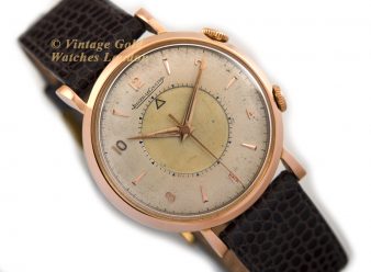 Jaeger-LeCoultre Memovox Cal.P489/1 18ct Pink Gold 1951 1st Edition! - hover