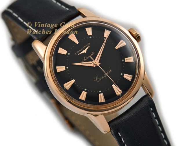Longines Conquest Cal.19AS 18ct Pink Gold 1956 (2)