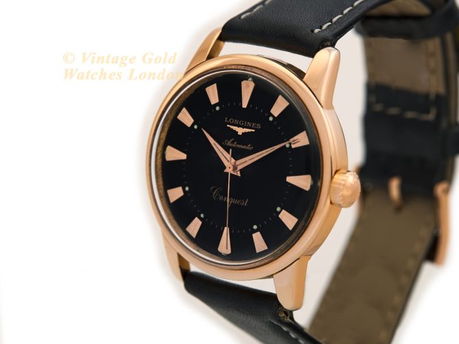 Longines Conquest Cal.19AS 18ct Pink Gold 1956 (5)