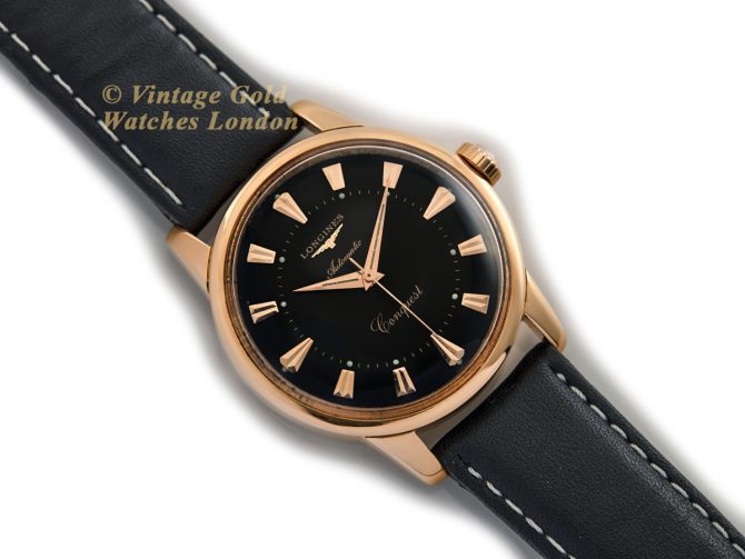 Longines Conquest Cal.19AS 18ct Pink Gold 1956 (8)
