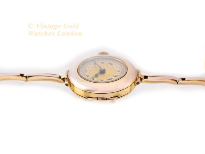 Ladies Cocktail Watch 9ct Pink Gold 1918 (10)