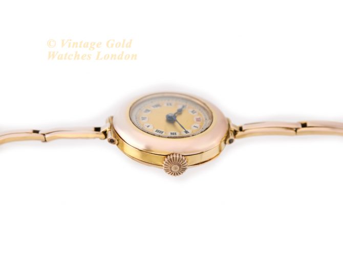 Ladies Cocktail Watch 9ct Pink Gold 1918 (9)