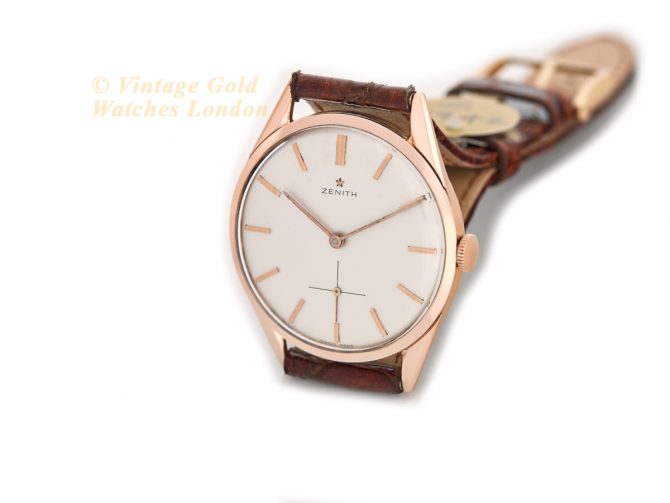 Zenith Cal.40 18ct Pink Gold 1960 (6)