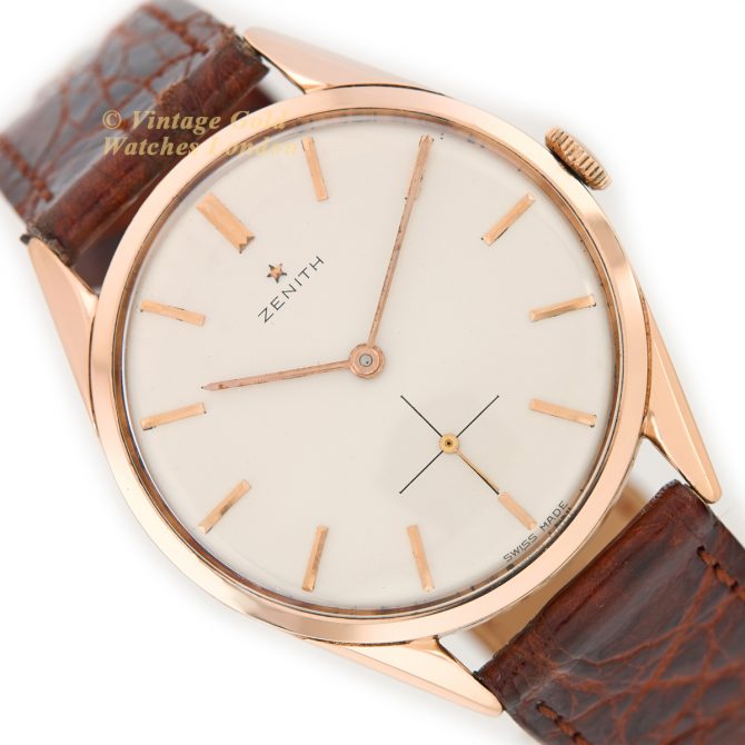 Zenith Cal.40 18ct Pink Gold 1960 (15)