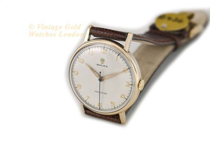 Rolex Precision Coin Edge Cal.1210 9ct 1956 (6)