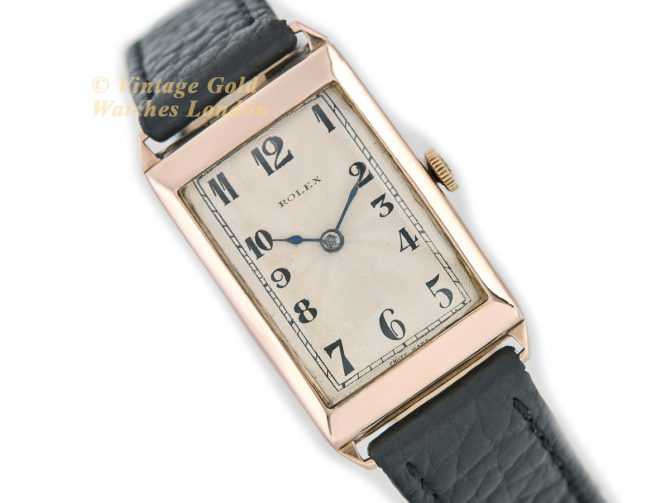 Rolex Unicorn 9ct Pink Gold c1930 (1)