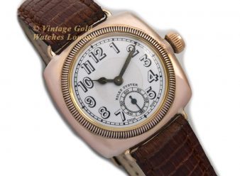 Rolex Oyster Cushion 9ct Pink Gold 1926 1st Edition - hover