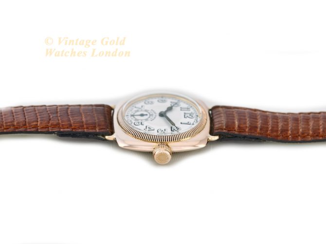Rolex Oyster Cushion 9ct Pink Gold 1926 1st Edition (9)