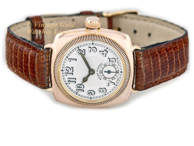 Rolex Oyster Cushion 9ct Pink Gold 1926 1st Edition (7)