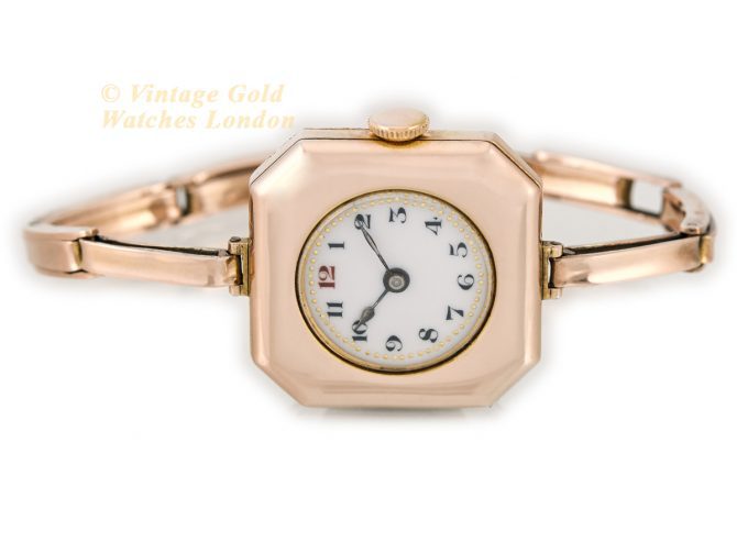 Ladies Rolex 9ct Pink Gold 1916 (7)