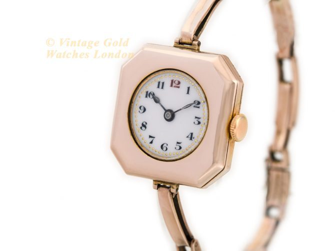 Ladies Rolex 9ct Pink Gold 1916 (5)