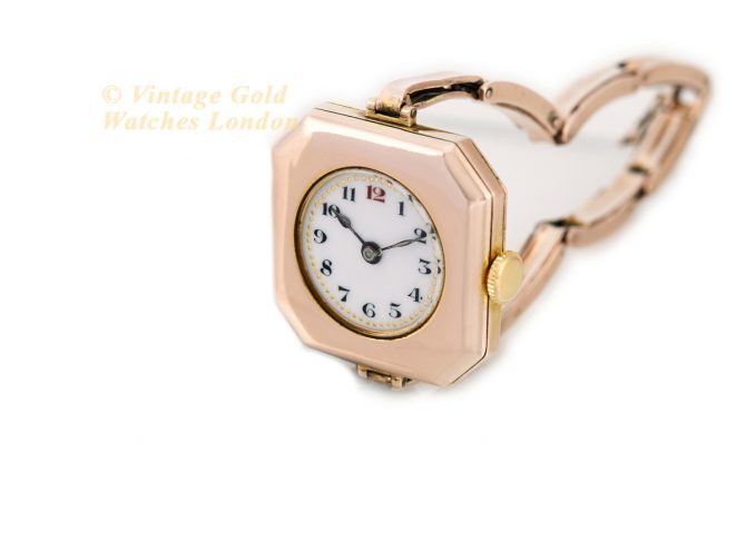 Ladies Rolex 9ct Pink Gold 1916 (6)