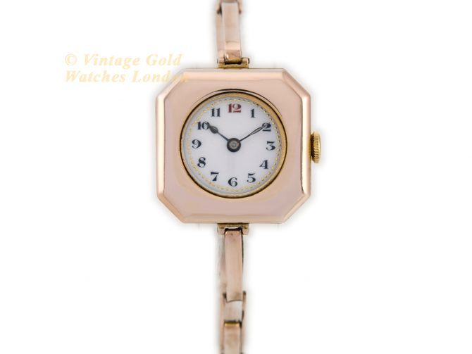 Ladies Rolex 9ct Pink Gold 1916 (4)