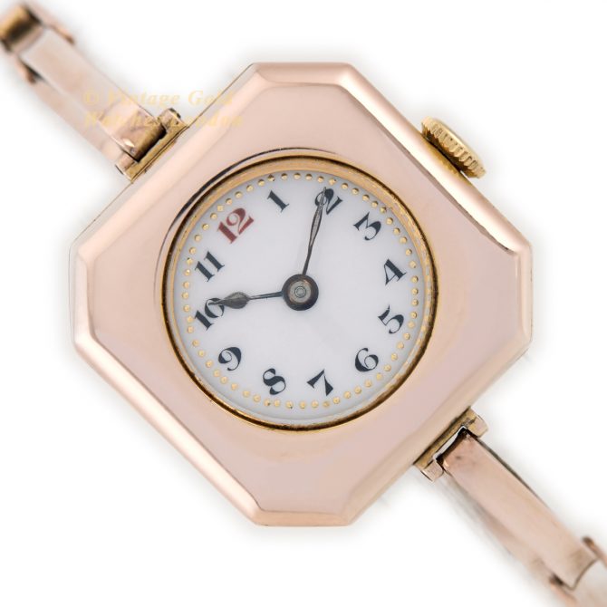 Ladies Rolex 9ct Pink Gold 1916 (15)