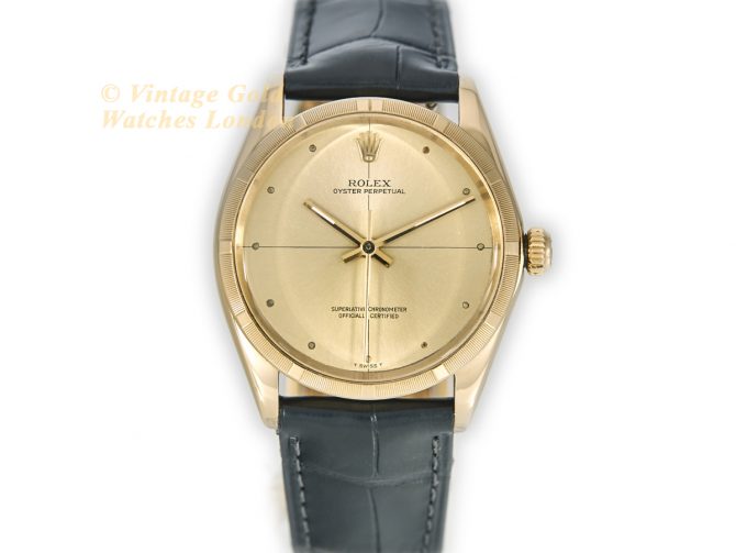 Rolex Oyster Perpetual Model Ref.1005 14ct 1966 Thunderbird Bezel (4)